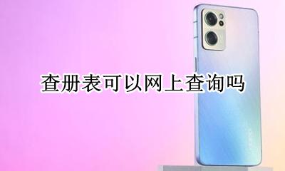 查册表在哪里打印 查册表可以网上查询吗