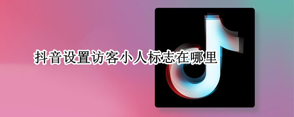 抖音设置访客小人标志在哪里