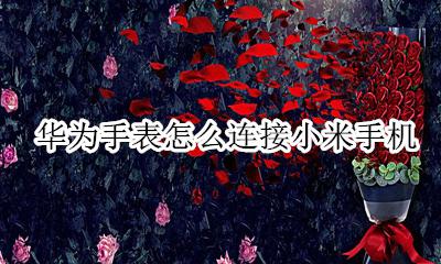 华为手表怎么连接小米手机 小米手表怎么和华为手机连接