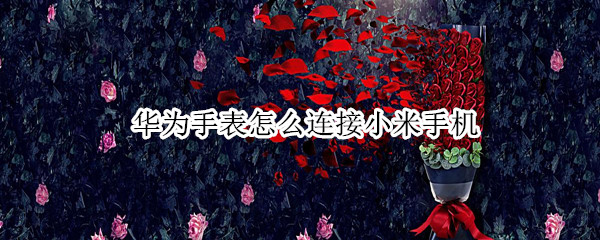 华为手表怎么连接小米手机