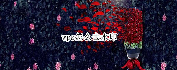 wps怎么去水印