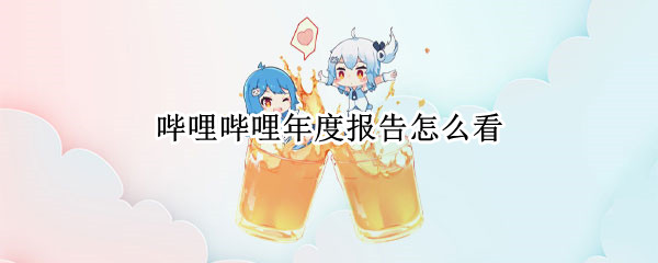 哔哩哔哩年度报告怎么看