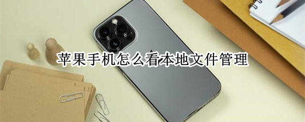 苹果手机怎么看本地文件管理