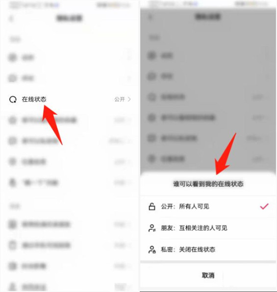 快手上显示在线和绿点的区别