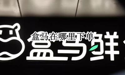 盒马怎么点单 盒马在哪里下单