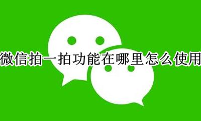怎样使用微信拍一拍功能 微信拍一拍功能在哪里怎么使用