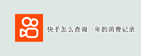 快手怎么查询一年的消费记录