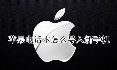 苹果电话本怎么导入新手机 苹果手机联系电话怎么导入新手机
