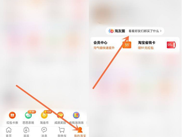 淘友圈怎么删除分享