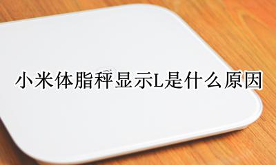 小米体脂秤显示L是什么原因 小米体重秤显示L是什么意思