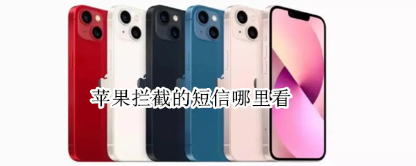 苹果拦截的短信哪里看