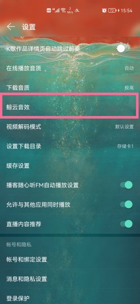 网易云耳机适配功能在哪里