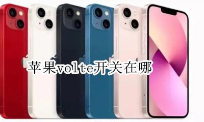 苹果volte开关在哪 苹果 volte怎么开