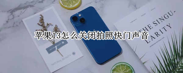 苹果13怎么关闭拍照快门声音