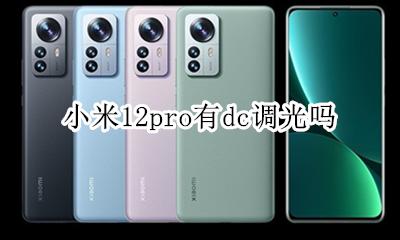 小米12pro有dc调光吗 苹果12pro是dc调光吗