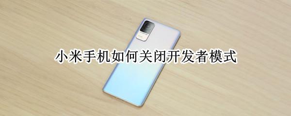 小米手机如何关闭开发者模式