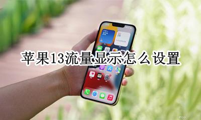 苹果13流量显示怎么设置 苹果13怎么设置流量在通知栏显示