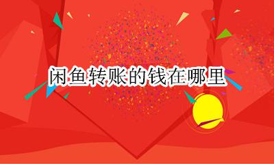闲鱼转账的钱在哪里 闲鱼入账的钱在哪里