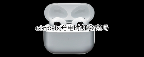 airpods充电时灯会亮吗