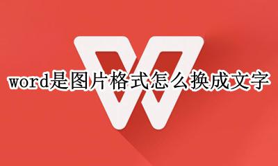 word是图片格式怎么换成文字 word里面的图片怎么转换成文字