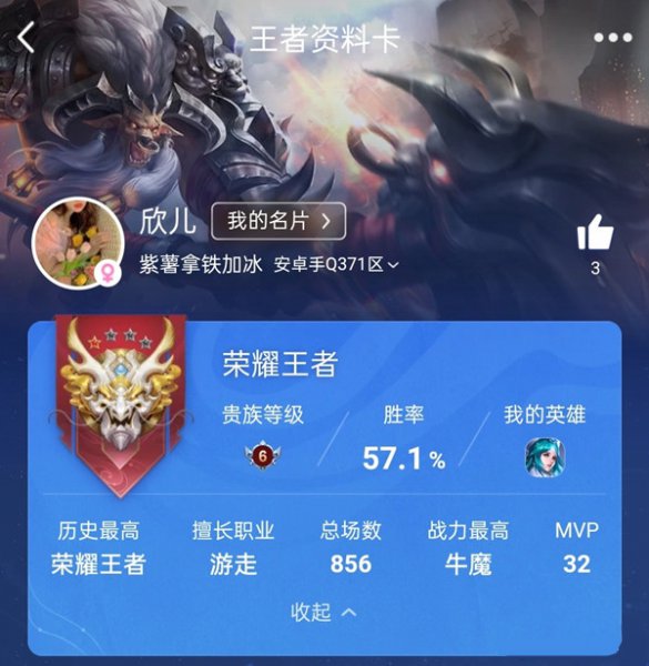 qq王者资料卡怎么设置