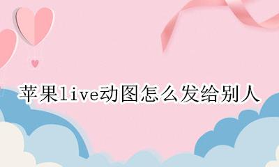 苹果live图转gif动图 苹果live动图怎么发给别人