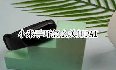 小米手环怎么关闭PAI 小米手环6怎么关闭pai