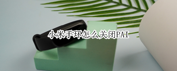 小米手环怎么关闭PAI