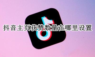 抖音主页获赞数量在哪里设置 抖音怎么看不到自己点赞的数量
