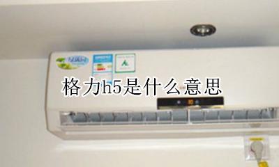 格力h5是什么意思 格力变频h5是什么意思