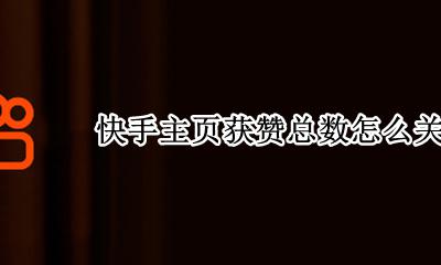 快手获赞数在哪看 快手主页获赞总数怎么关闭