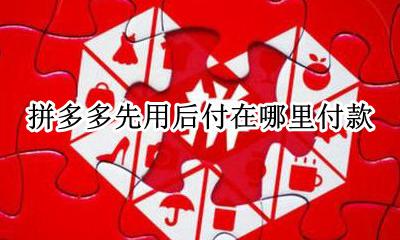 拼多多的先用后付在哪 拼多多先用后付在哪里付款