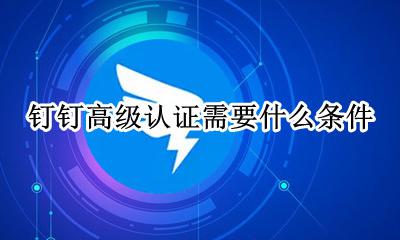 钉钉高级认证是什么意思 钉钉高级认证需要什么条件