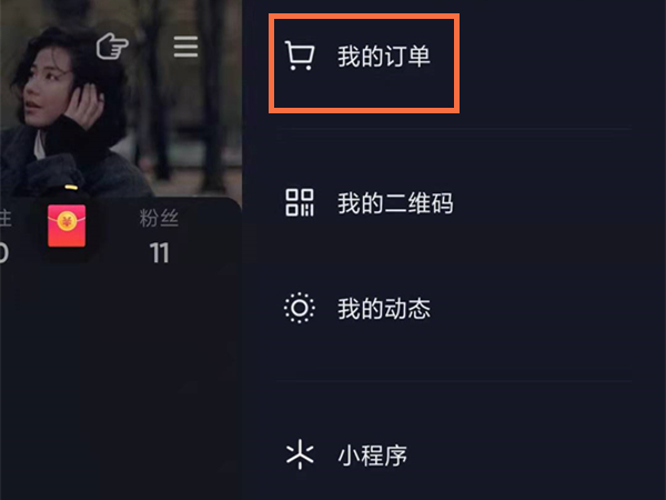 在抖音极速版买的东西怎么查看订单
