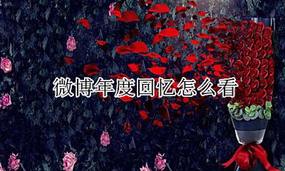 微博年度回忆怎么看 微博怎么看一年的总结