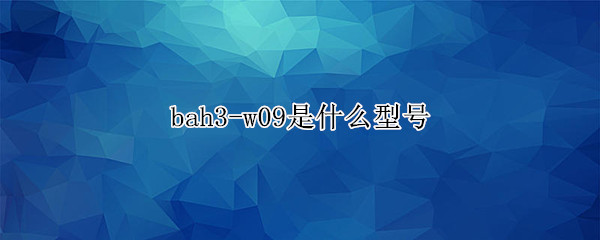 bah3-w09是什么型号