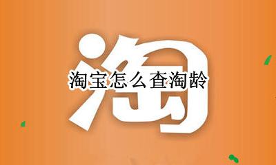 淘宝怎么查淘龄 如何查看淘宝淘龄
