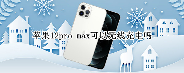 苹果12pro max可以无线充电吗
