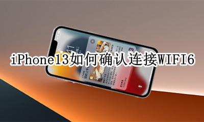 iphone连接wifi13显示 iPhone13如何确认连接WIFI6