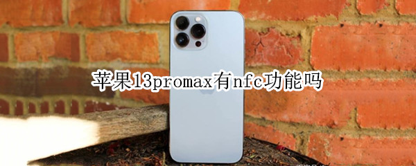 苹果13promax有nfc功能吗