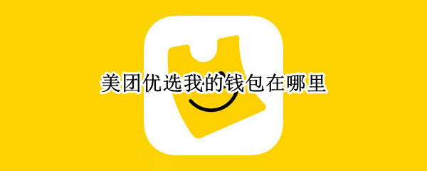 美团优选我的钱包在哪里