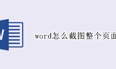 word怎么屏幕截图 word怎么截图整个页面