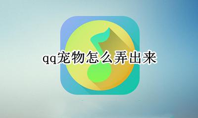 qq宠物怎么弄出来 qq的宠物怎么弄出来
