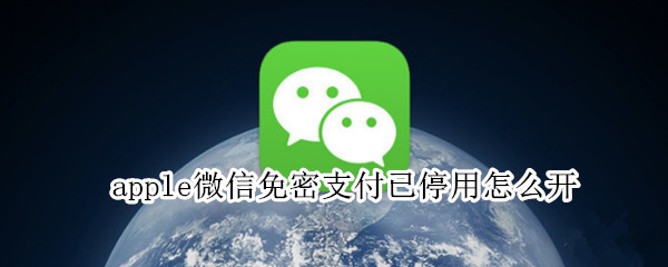 apple微信免密支付已停用怎么开