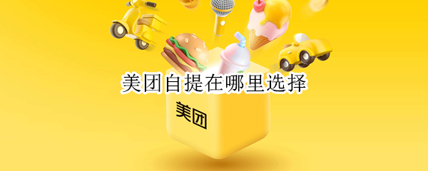 美团自提在哪里选择