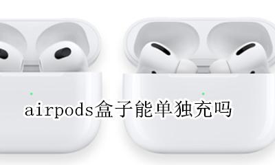 airpods盒子能单独充吗 airpods充电可以只充盒子吗