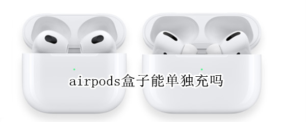 airpods盒子能单独充吗