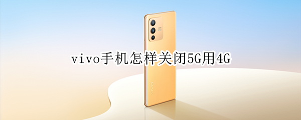 vivo手机怎样关闭5G用4G