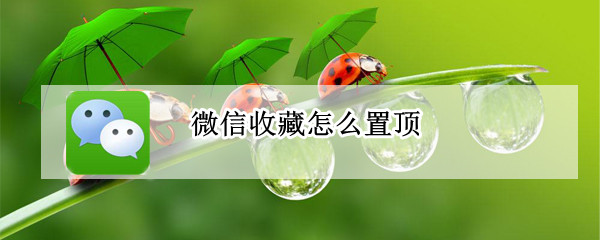 微信收藏怎么置顶