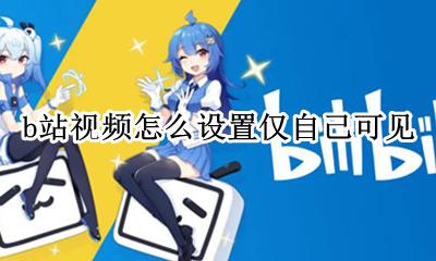 b站视频怎么设置仅自己可见 b站怎么把视频设为自己可见